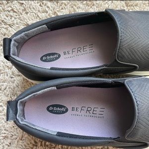 Dr. Scholls no bad days platform black slip on shoes. Brand new in box!